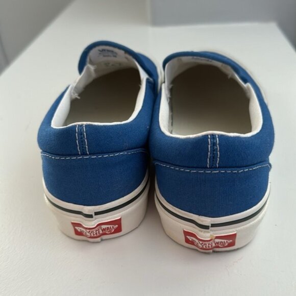 Vans Blue Anaheim Factory Classic Slip-On 98 DX Canvas Sneakers Shoes Size 7 - Picture 4 of 8